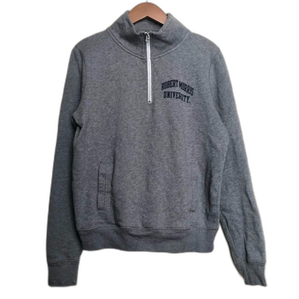 Redshirt RMU Grey 1/3 Zip Pullover Size Medium Robert Morris University